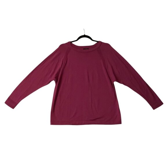 J.Jill Wearever Collection Washable Merino Wool Sweater Women Size Medium Berry - Picture 1 of 8
